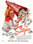 1940 Do you smoke the cigarette that Satisfies. Chesterfield