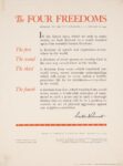 1941 The Four Freedoms. Franklin D Roosevelt