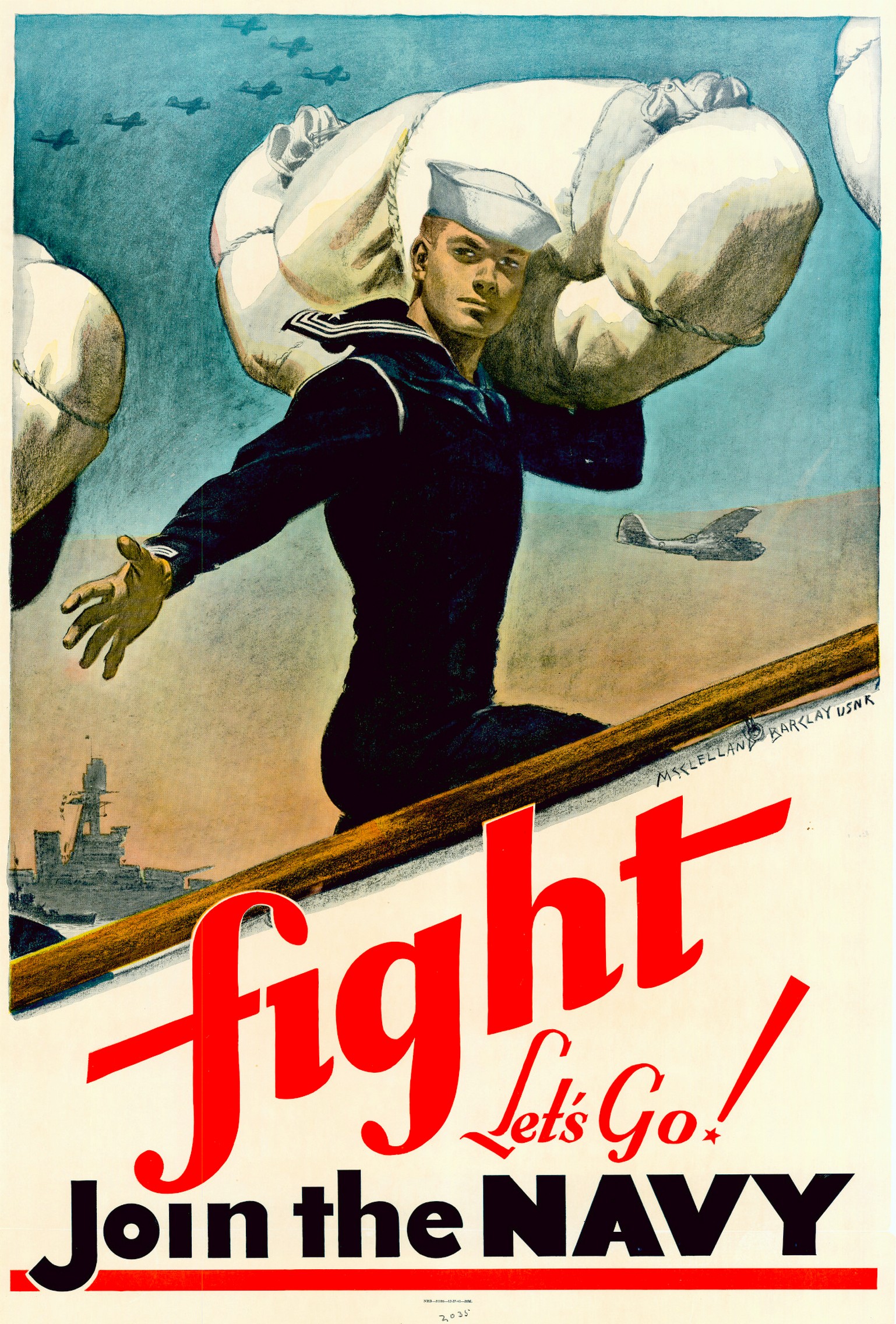 1941 fight. Let's Go! Join the Navy