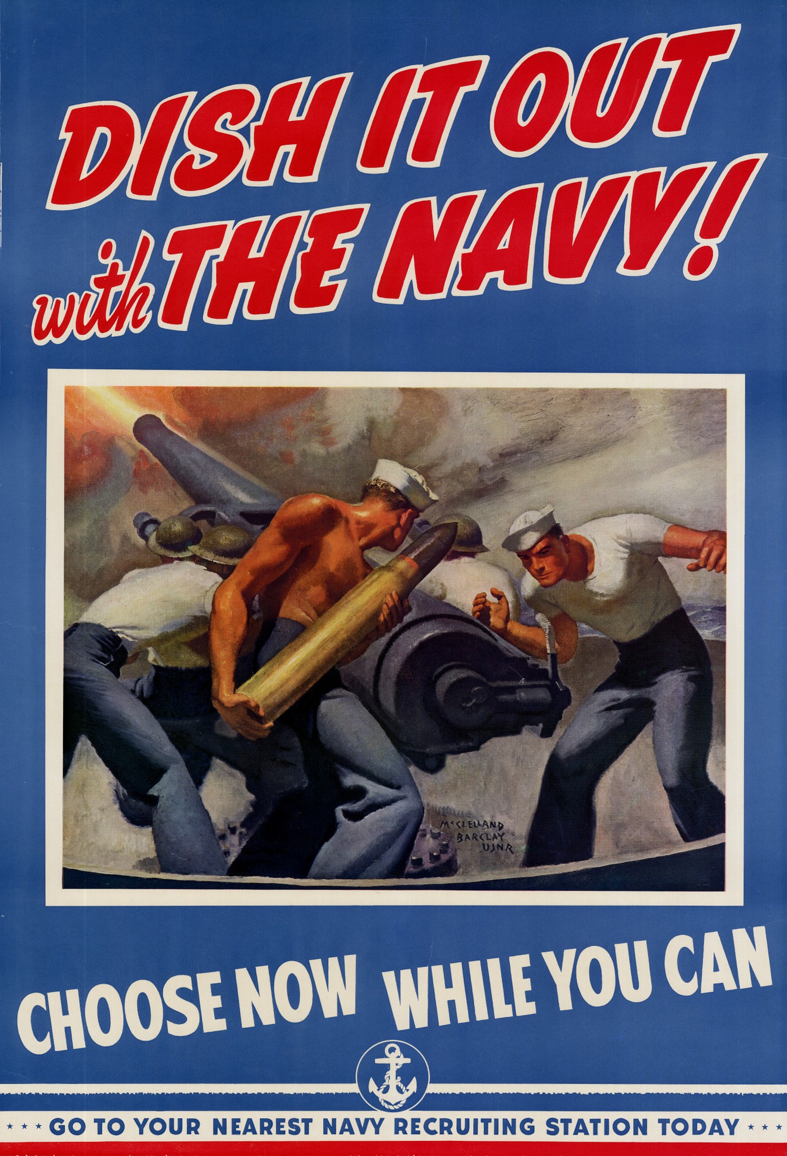 1942 Dish It Out with The Navy! Choose Now While You Can