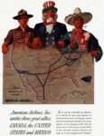 1943 American Airlines, Inc. unites three great allies, Canada, the United States and Mexico