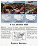 1944 A Tale of Three Maps. American Airlines