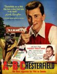 1949 'Chesterfields are so Mild they leave a clean, fresh taste in my mouth' Kirk Douglas