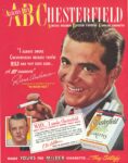 1949 'I Always Smoke Checterfield Becaure They're Mild And Taste Good... It's My Cigarette' Dana Andrews