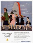 1950 How To Lower the Cost of Bringing Up Your Family... American Airlines