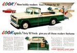 1957 Ford Pickups for '57. Look again! Only '57 Fords give you all these modern features