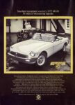 1975 MG MGB. Standard equipment on every 1975 MGB. 50 years of thundering legends