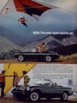 1976 MG MGB. The wide-open sports car