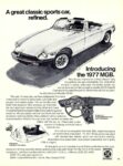 1977 MG MGB. A great classic sports car, refined