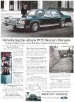 1979 Mercury Marquis. Science helps create a new Marquis standard of driving comfort
