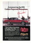 1981 Oldsmobile Cutlass Supreme Brougham. Hamilton!