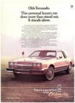 1985 Oldmobile Toronado. This personal luxury car does more than stand out. It stands alone