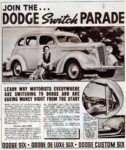 1937 Dodge Custom Six Four-Door Touring Sedan. Join The... Dodge Switch Parade