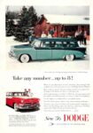 1956 Dodge 8-passenger Custom Sierra V-8 Station Wagon. Take any number... up to 8!