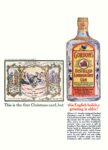 1963 This is the first Christmas card, but this English holiday greeting is older! Gordon's Gin