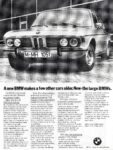 1974 BMW 2500 & 2800. A new BMW makes a few other cars older. New - the large BMWs