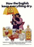 1975 How the English keep everything dry. Gordon's Gin