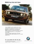 1977 BMW 528. BMW kan het niet laten
