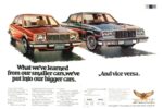 1981 Buick Skylark & Electra. What we've learned from our smaller cars, we've put into our bigger cars