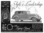 1934 Reo Flying Cloud Sedan. Style & Leadership (New Zealand)