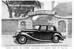 1939 Triumph Dolomite Royal Saloon