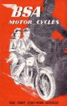 1945 BSA Motor Cycles. The First Post-War Models