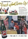 1946 All-American Fun... 'fresh up' with Seven-Up!