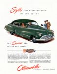 1946 Oldsmobile. Style That Makes 'Em Stop And Look Again!