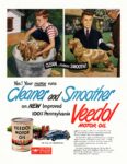 1947 Clean... means Smooth! Yes! Your motor runs Cleaner and Smoother on new Improved 100% Pennsylvania Veedol Motor Oil