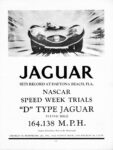 1955 Jaguar 'D' Type. Sets Record At Daytona Beach, Fla