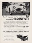 1955 Triumph T.R. 2. There's a special kind of excitement