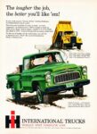 1959 International 4WD Pickup & Heavy-Duty Dump Truck. The tougher the job, the better you'll like 'em!