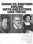 1965 Show Us Another Airline With Ancestors Like These. You can't. Alitalia Airlines