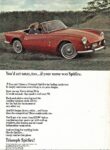 1965 Triumph Spitfire. You'd act sassy, too ... if your name was Spitfire