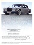 1966 Mercedes-Benz. We give our designers the luxury of creative freedom backed by scientific research