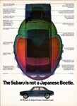 1971 Subaru Star 2-Door Sedan. The Subaru is not a Japanese Beetle