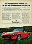 1972 Triumph Spitfire. Our little inexpensive economy car