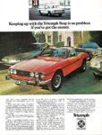 1974 Triumph Stag. Keeping up with the Triumph Stag is no problem if you've got the money