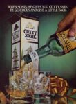 1980 When Someone Gives You Cutty Sark, Be Generous And Give A Little Back