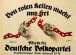 1920 Von roten Ketten macht uns frei. Allein die Deutsche Volkspartei