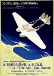 1934 Societa Aerea Mediterranea. (SAM). Lignes aeriennes regulieres pois la Sardinie, la Sicile, la Tunisie, l'Albanie