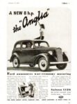 1940 Ford Anglia. Ford announces war-economy motoring (UK)