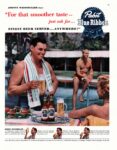 1950 Johnny Weissmuller Says. 'For that smoother taste - just ask for... Pabst Blue Ribbon...'