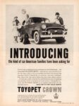 1958 Toyopet Crown. Introducing the kind of car American families have been asking for