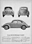1961 Volkswagen Beetle. Do you think the Volkswagen is homely
