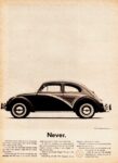 1961 Volkswagen Beetle. never