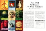 1962 Air France. New 1962 Air France Jet-Away Holidays