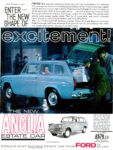 1962 Ford Anglia Estate Car. Enter ... The New Shape Of Excitement! (UK)