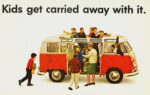 1964 Volkswagen Bus. Kids get carried away with it