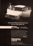 1969 Toyota Corona Sedan. One more thing Toyota gives you is a car that opens up